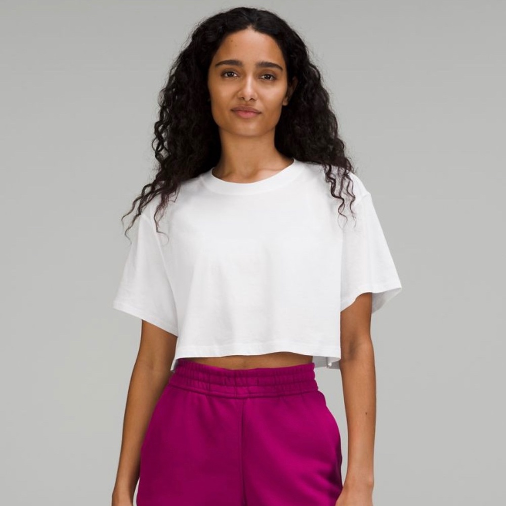 Lululemon All Yours cropped tee